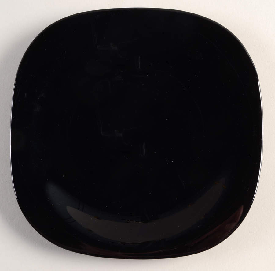 Black Salad Plate by Corning Corelle-1