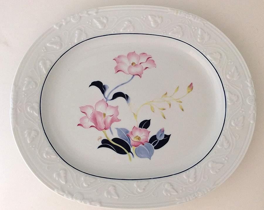 Tulipes 11" Oval Serving Platter by Charles Field Haviland-1