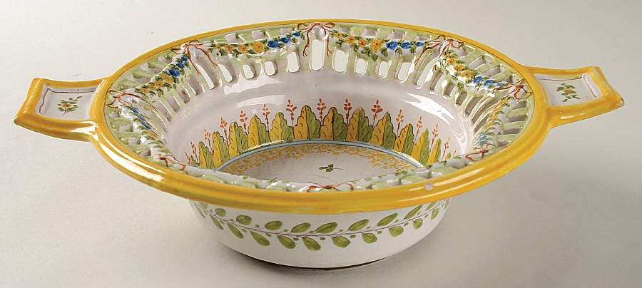 CAG17 11" Pierced Round Bowl by Cantagalli-1