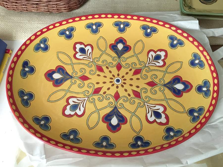 C1O10 14" Oval Serving Platter by Coastline Imports-1