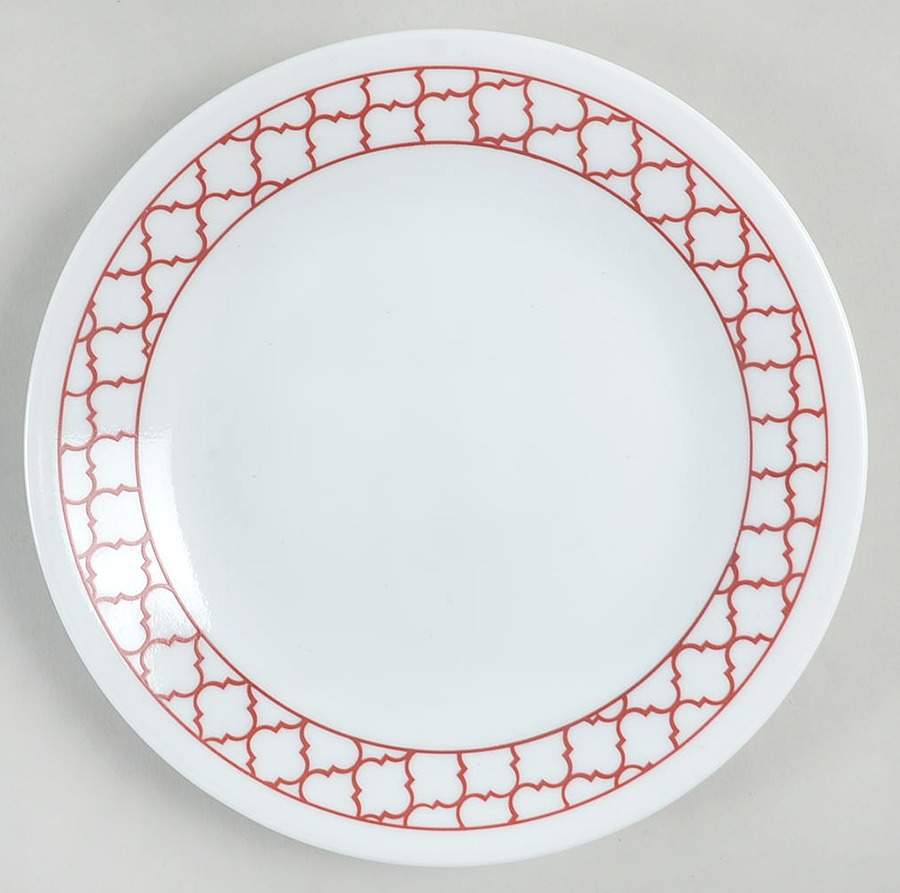 Crimson Trellis Bread & Butter Plate by Corning Corelle-1