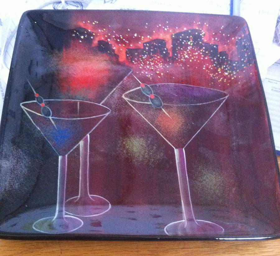 Manhattan Salad Plate by Clay Art-1