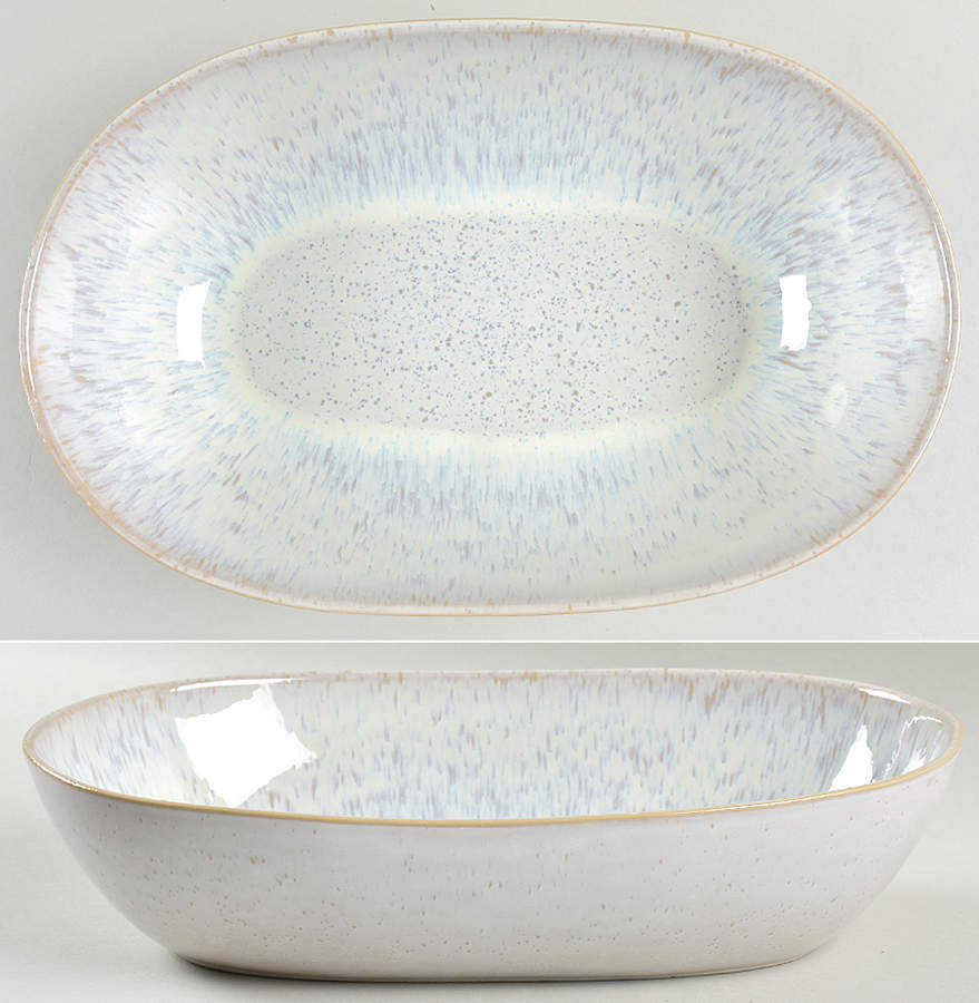 Ibiza Sand 12" Oval Serving Bowl by Casafina-1
