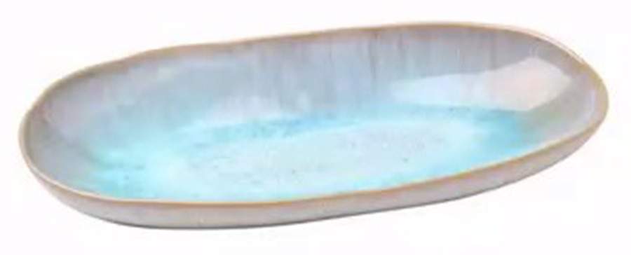 Ibiza Sea (Aqua) 9" Oval Tray by Casafina-1