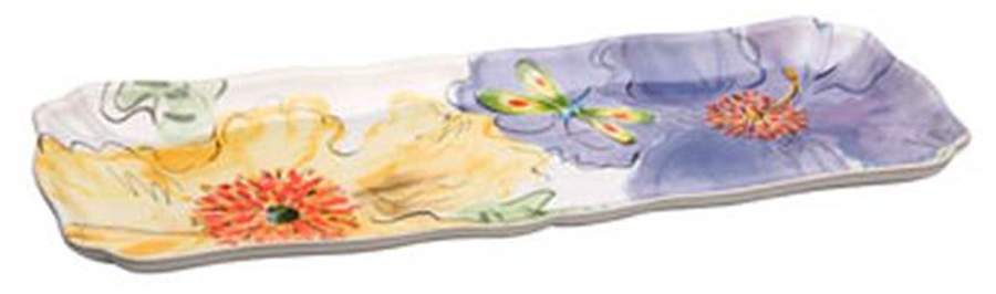 Bloomers 17" Rectangular Tray by Casafina-1