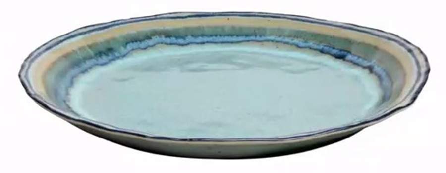 Sausalito Green 14" Chop Plate (Round Platter) by Casafina-1