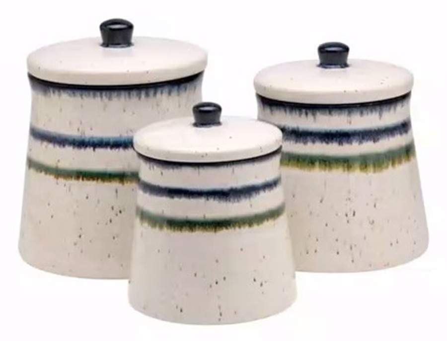 Sausalito White (3 Piece) Canister Set (Box Set) by Casafina-1