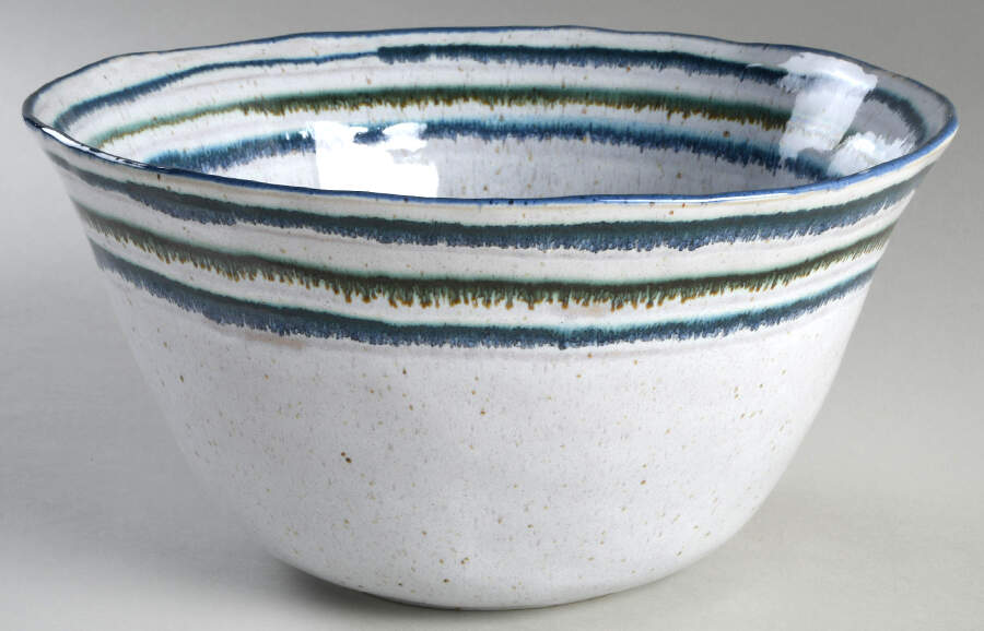 Sausalito White 10" Round Serving Bowl by Casafina-1