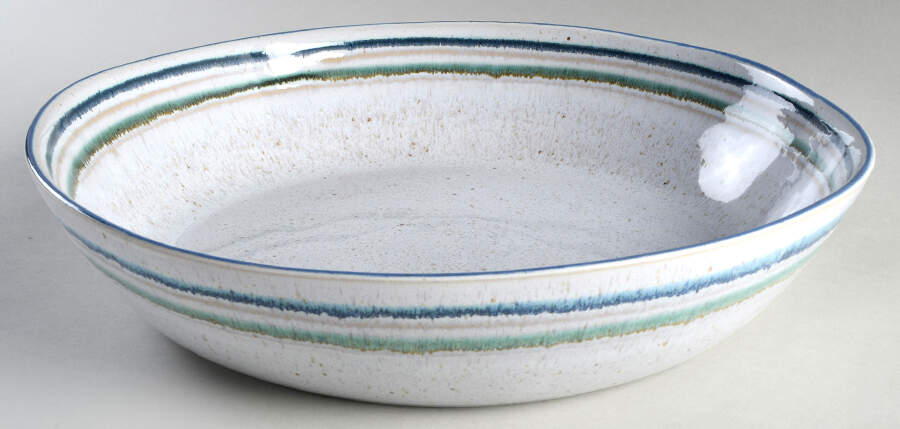 Sausalito White 13" Pasta Serving Bowl by Casafina-1