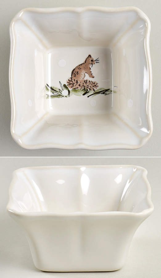 Deer Friends Square Ramekin by Casafina-1