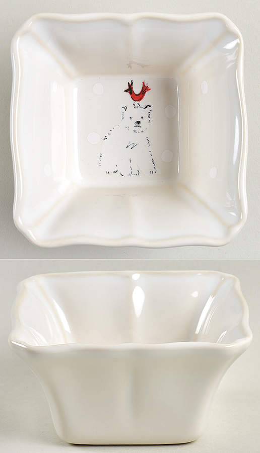 Deer Friends Square Ramekin by Casafina-1