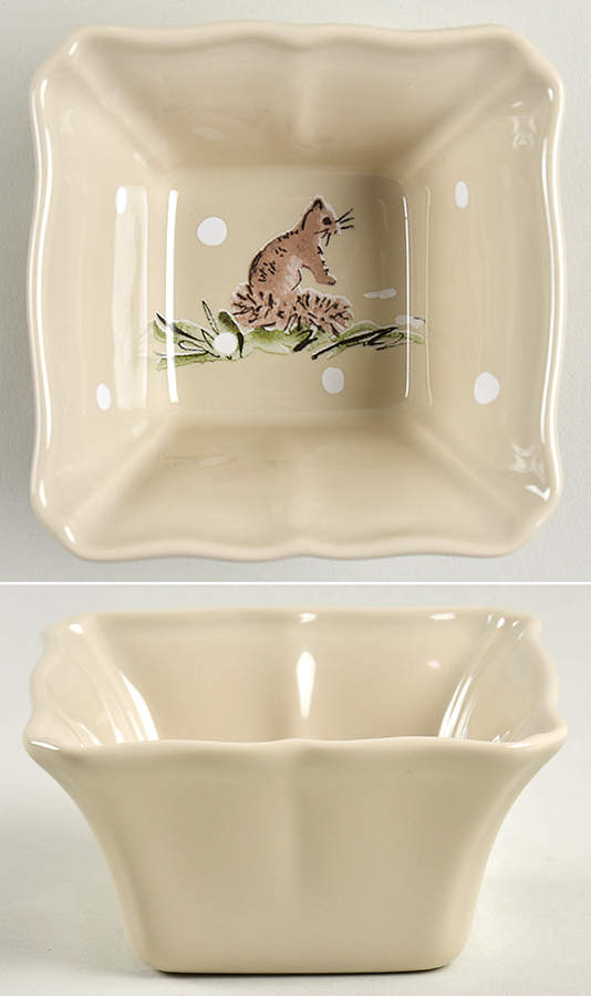Deer Friends Square Ramekin by Casafina-1