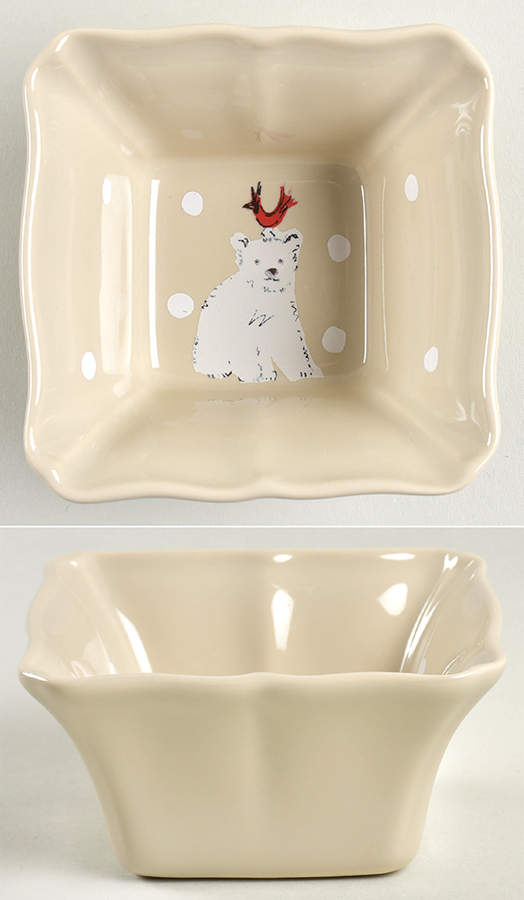 Deer Friends Square Ramekin by Casafina-1