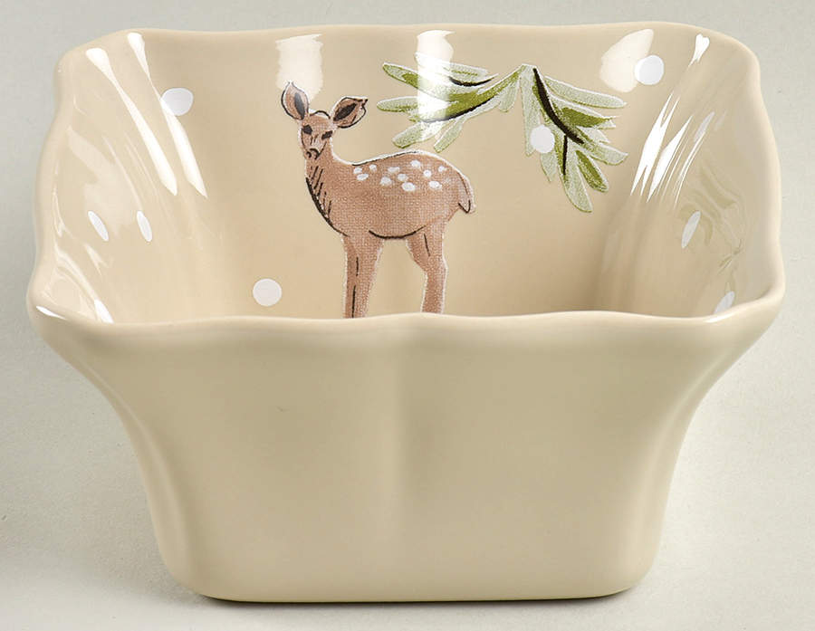 Deer Friends Individual Square Baker by Casafina-1
