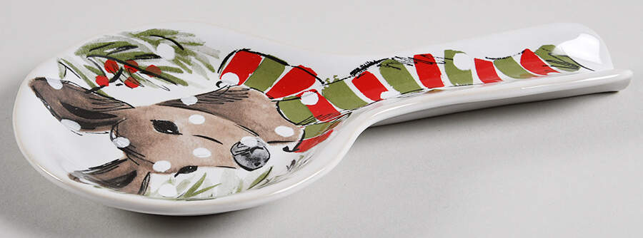 Deer Friends Spoon Rest/Holder (Holds 1 Spoon) by Casafina-1