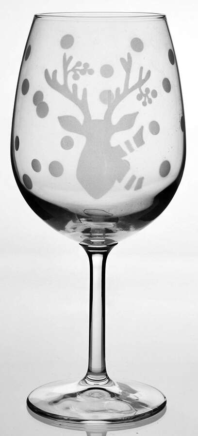 Deer Friends 16 Oz Glassware Wine by Casafina-1