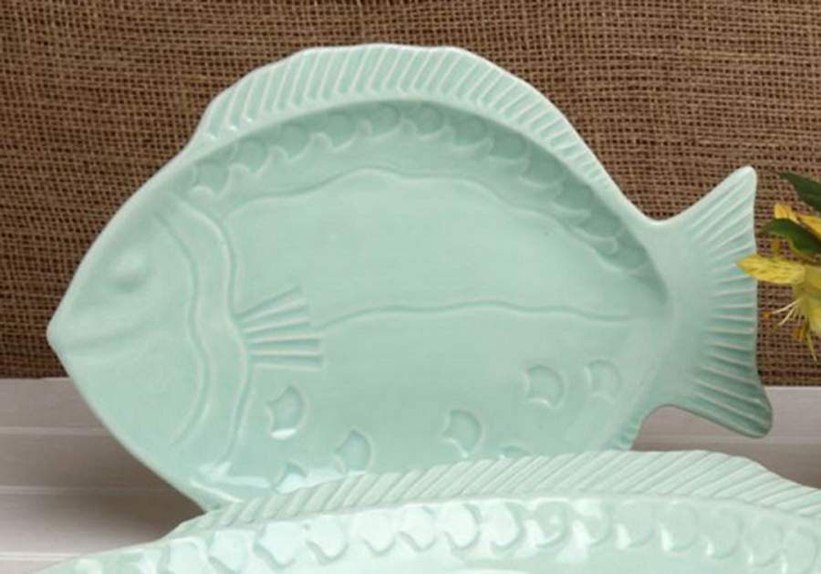 Fish Platters 13" Fish Shaped Platter by Casafina-1