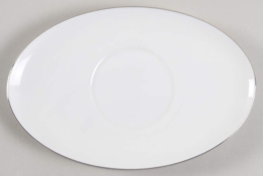 Maison (Platinum Rim) Underplate for Gravy Boat by Crate & Barrel-1