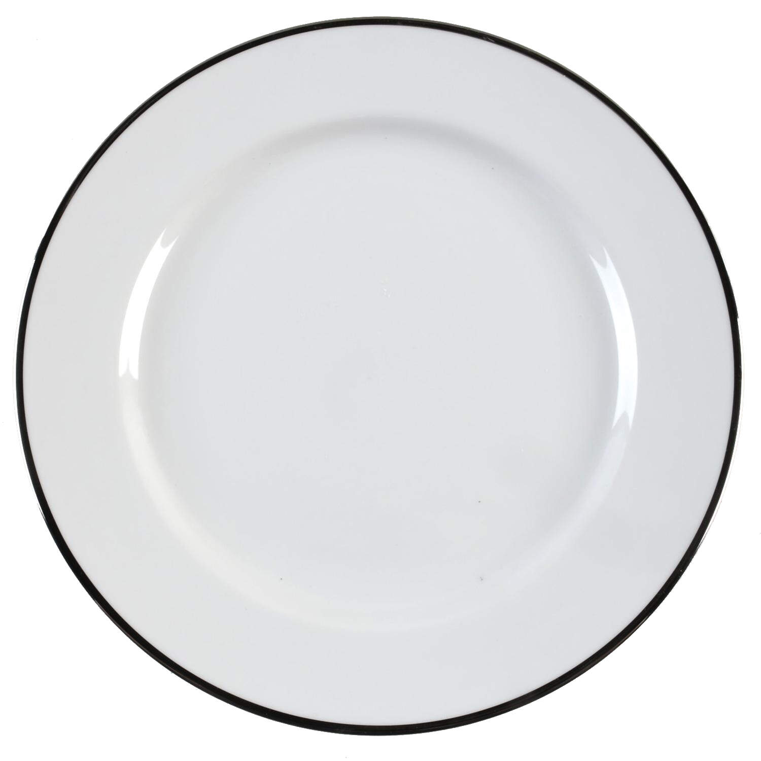Maison (Platinum Rim) Salad Plate by Crate & Barrel-1