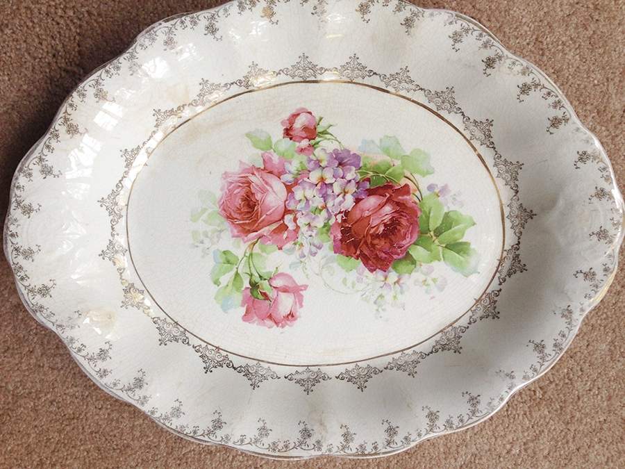 CRO429 15" Oval Serving Platter by Crooksville-1