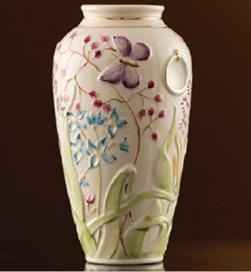 160th Anniversary Papillion Vase by Belleek Pottery (Ireland)-1