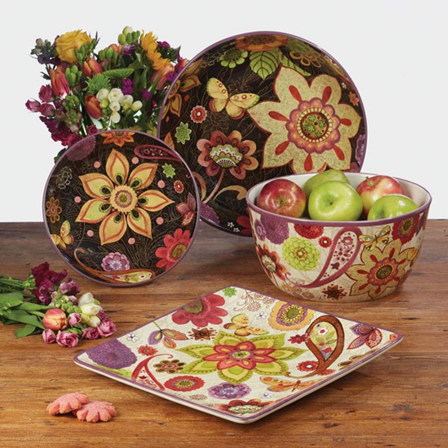 Coloratura 12" Square Serving Platter by Certified International-1