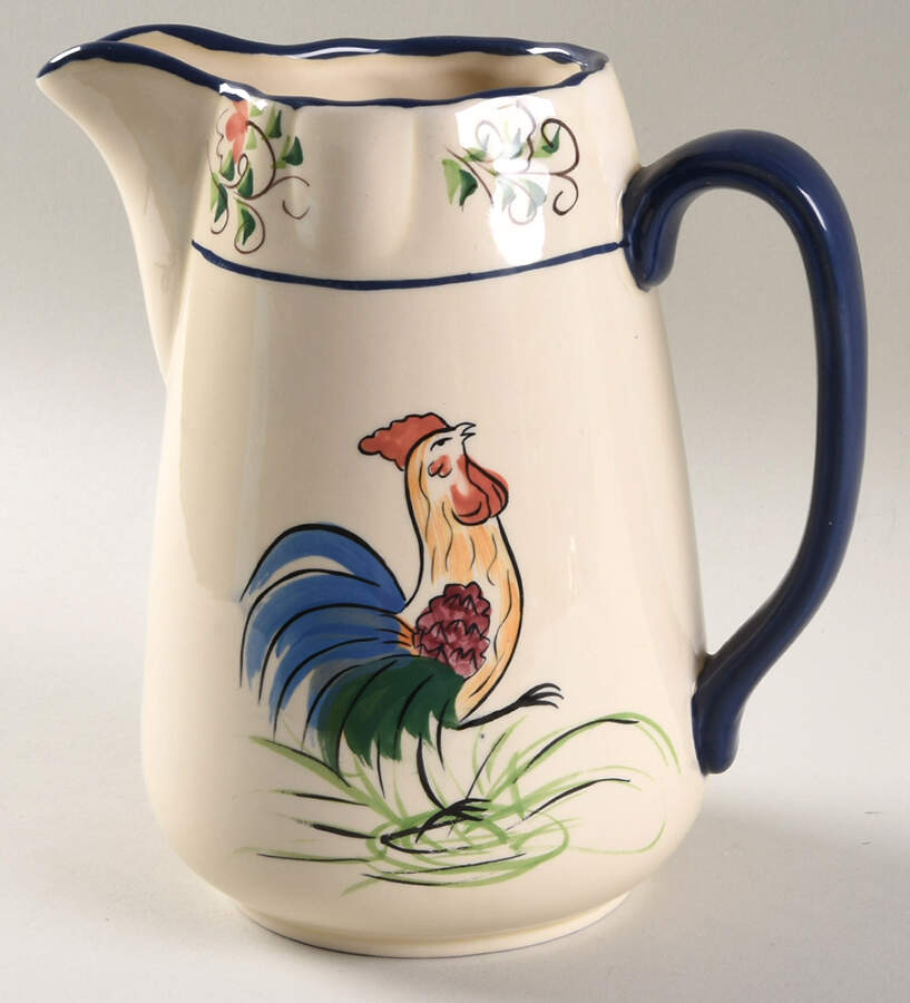 Rooster-Yellow 36 Oz Pitcher by Cracker Barrel-1