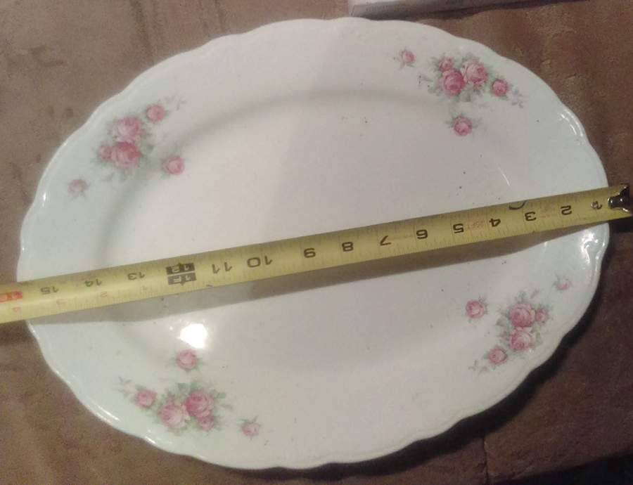 CRP259 15" Oval Serving Platter by Crown Potteries-1