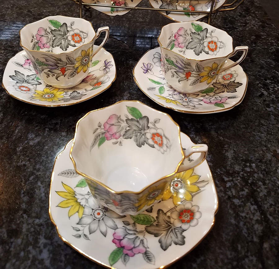 Fragrance Flat Cup & Saucer Set by Cartwright & Edwards-1