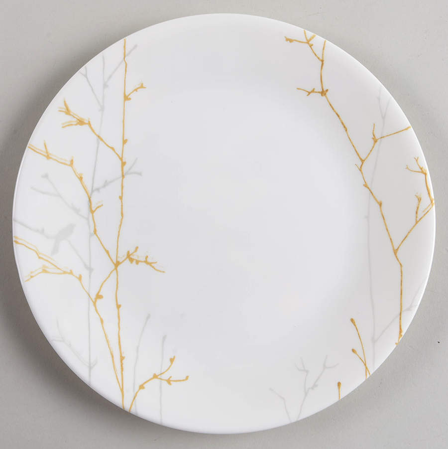 Gilded Woods Luncheon Plate by Corning Corelle-1