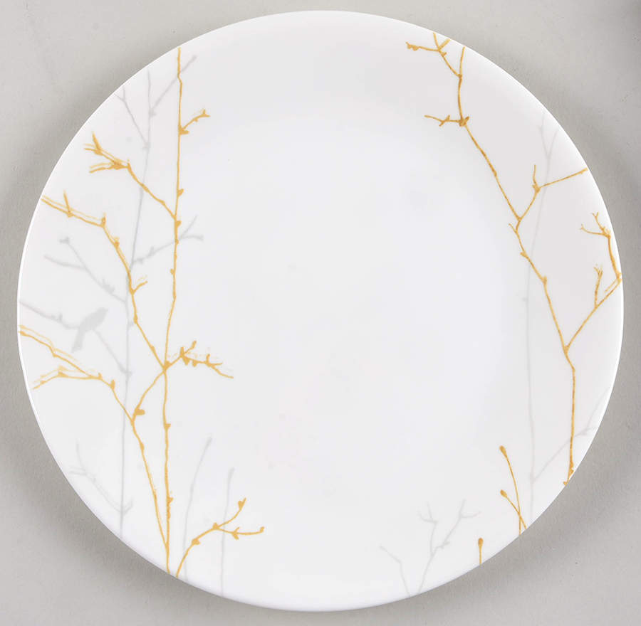 Gilded Woods Bread & Butter Plate by Corning Corelle-1