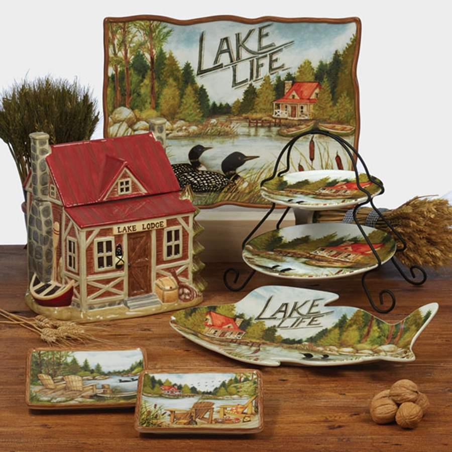 Lake Life Figural Cookie Jar & Lid by Certified International-1