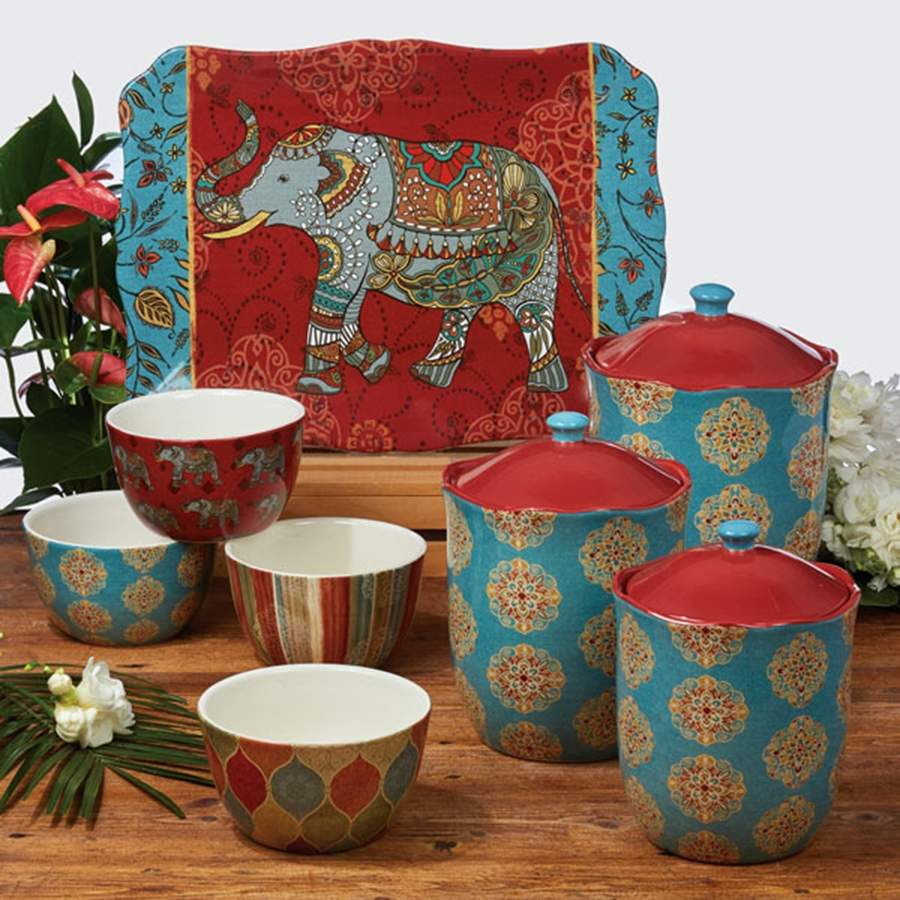 Spice Route (3 Piece) Canister Set (Box Set) by Certified International-1