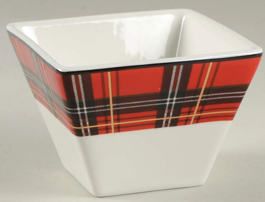 Plaid Individual Square Appetizer Bowl by Ciroa-1