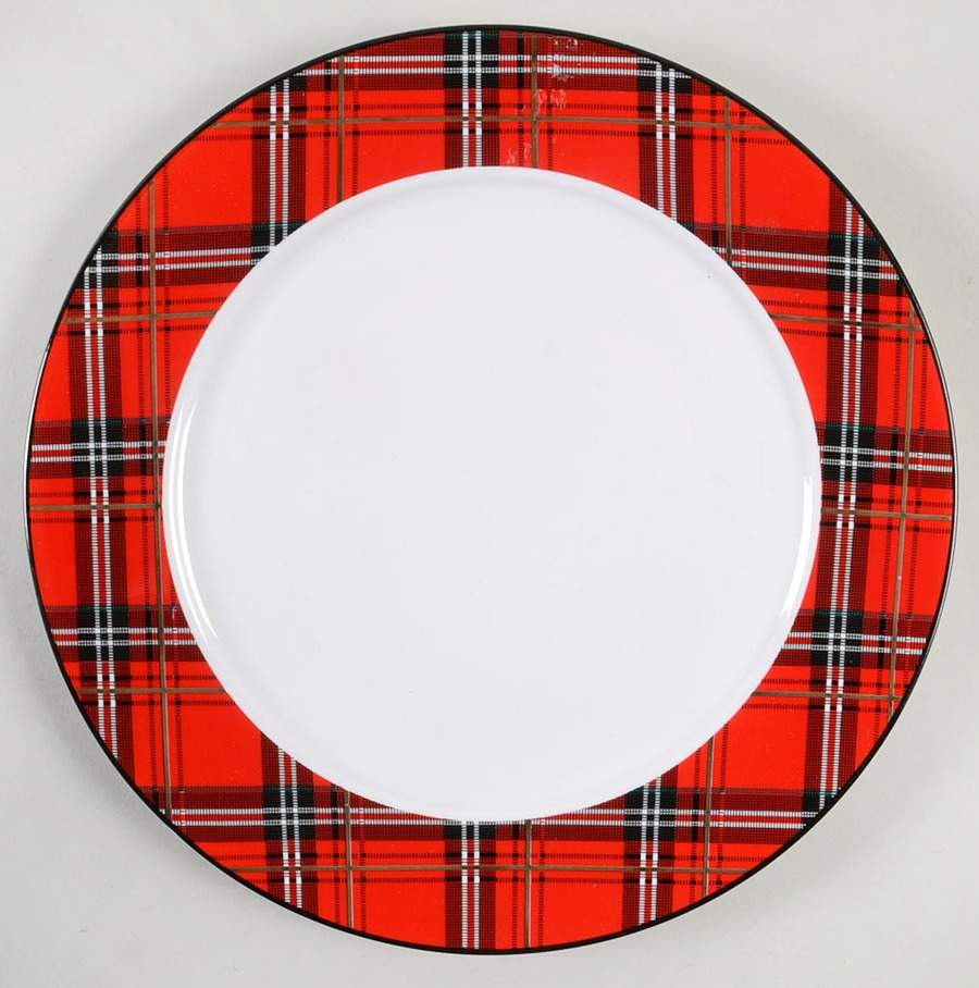 Plaid Dinner Plate by Ciroa-1