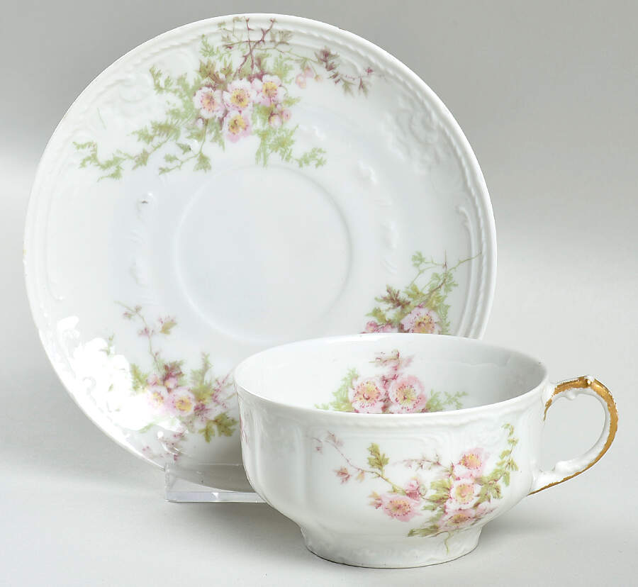 CHF1995 Flat Cup & Saucer Set by Charles Field Haviland-1