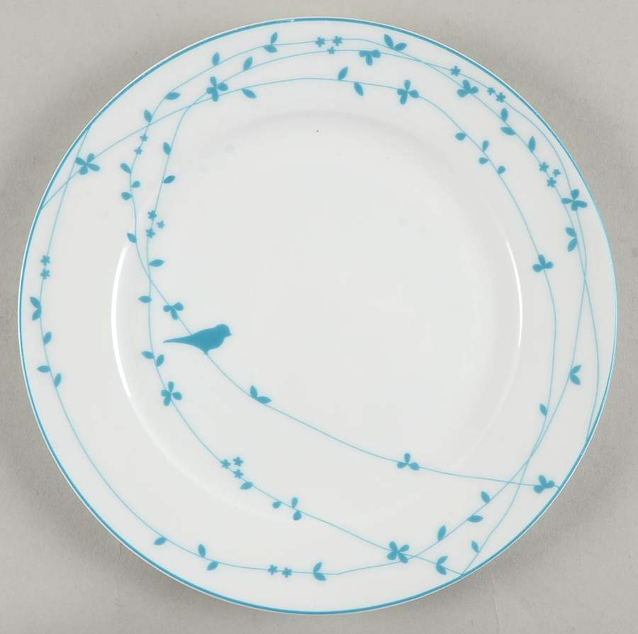 Oiseau Blue Salad Plate by Ciroa-1