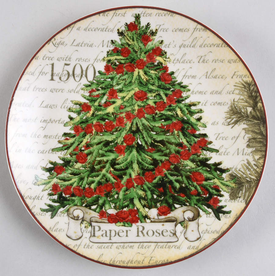Christmas Tradition Salad Plate by Canterbury Potteries-1