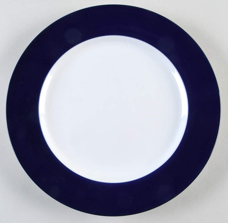 Maison Cobalt Blue Dinner Plate by Crate & Barrel-1