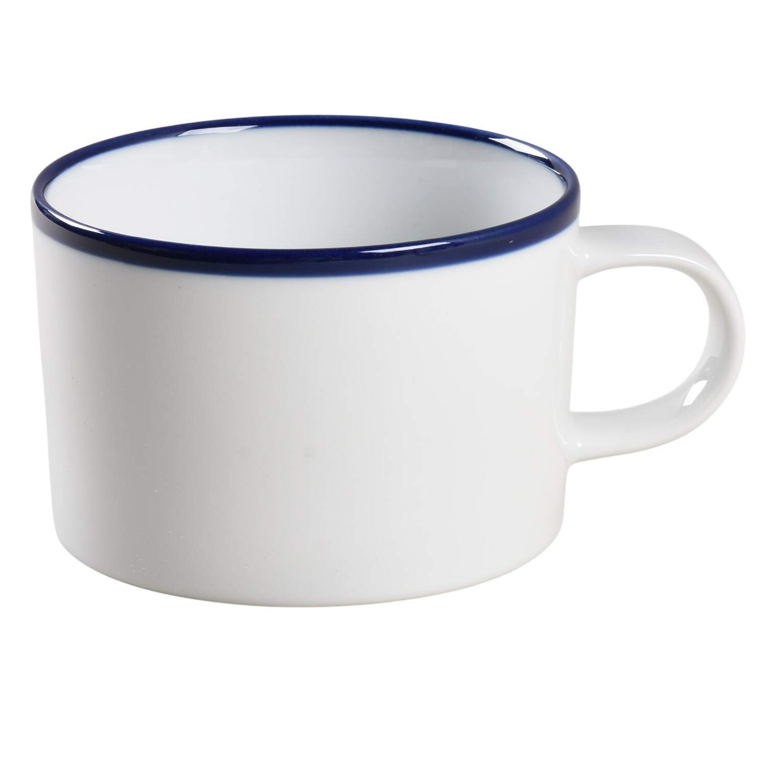 Maison Cobalt Blue Flat Cup by Crate & Barrel-1