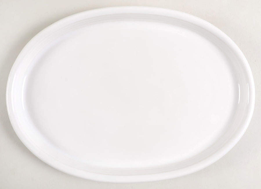 Farmhouse White Sandwich Plate by Crate & Barrel-1