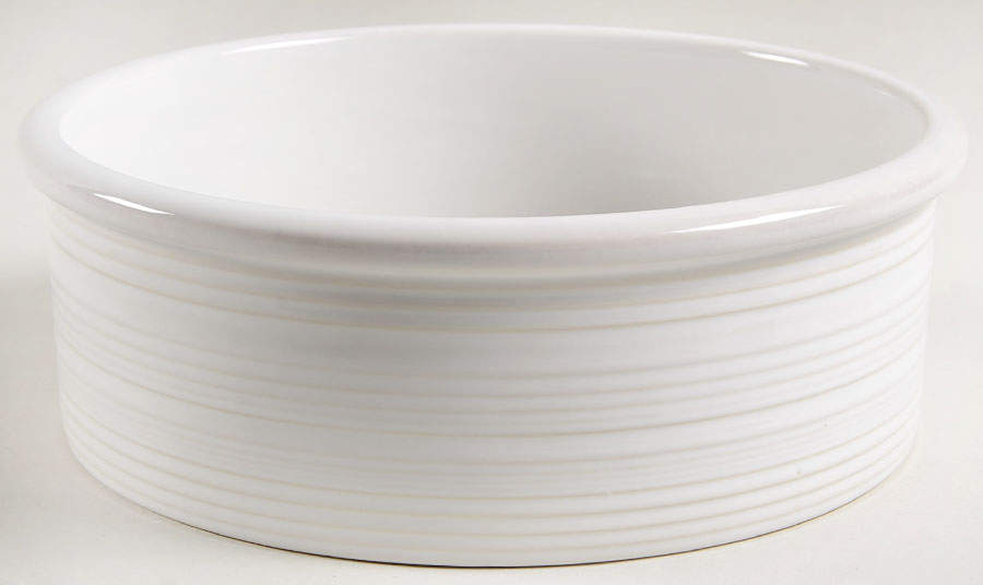 Farmhouse White Pancake Dish No Lid by Crate & Barrel-1