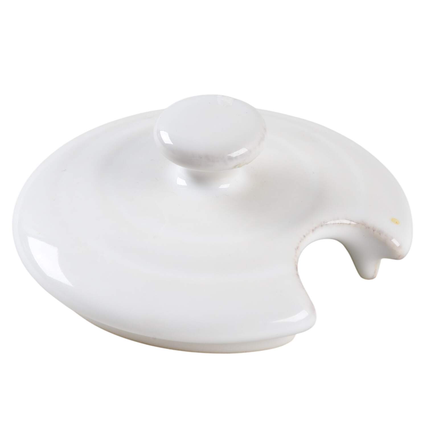 Farmhouse White Lid for Honey Pot by Crate & Barrel-1
