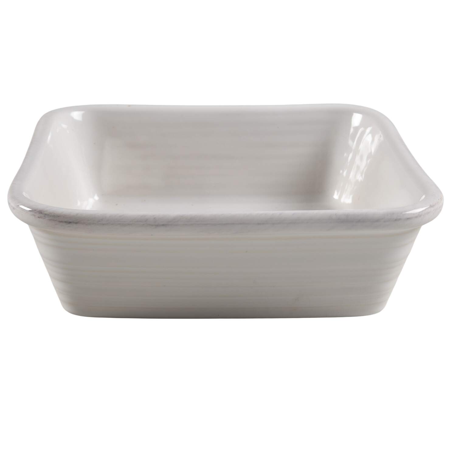 Farmhouse White 9" Square Baker by Crate & Barrel-1