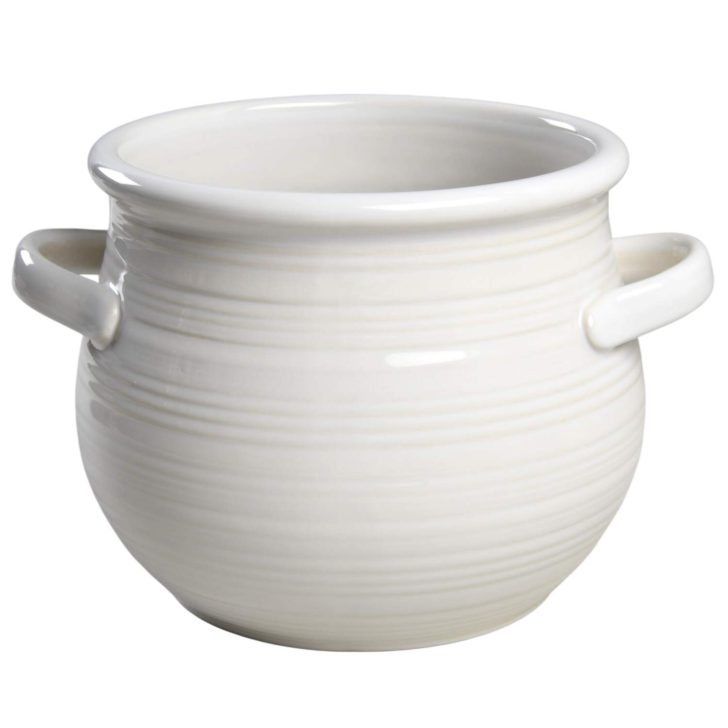 Farmhouse White Tureen No Lid by Crate & Barrel-1