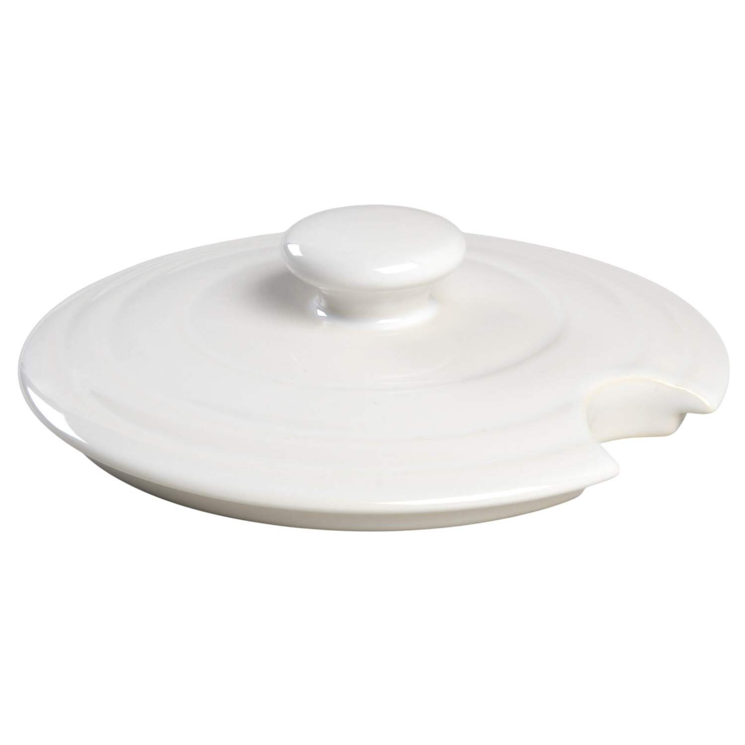 Farmhouse White Lid for Tureen by Crate & Barrel-1