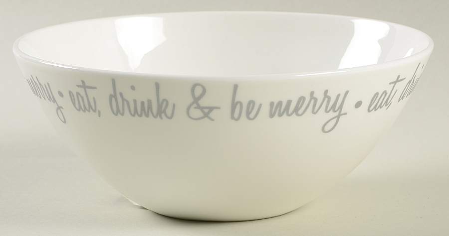 Script Gray Soup/Cereal Bowl by Ciroa-1