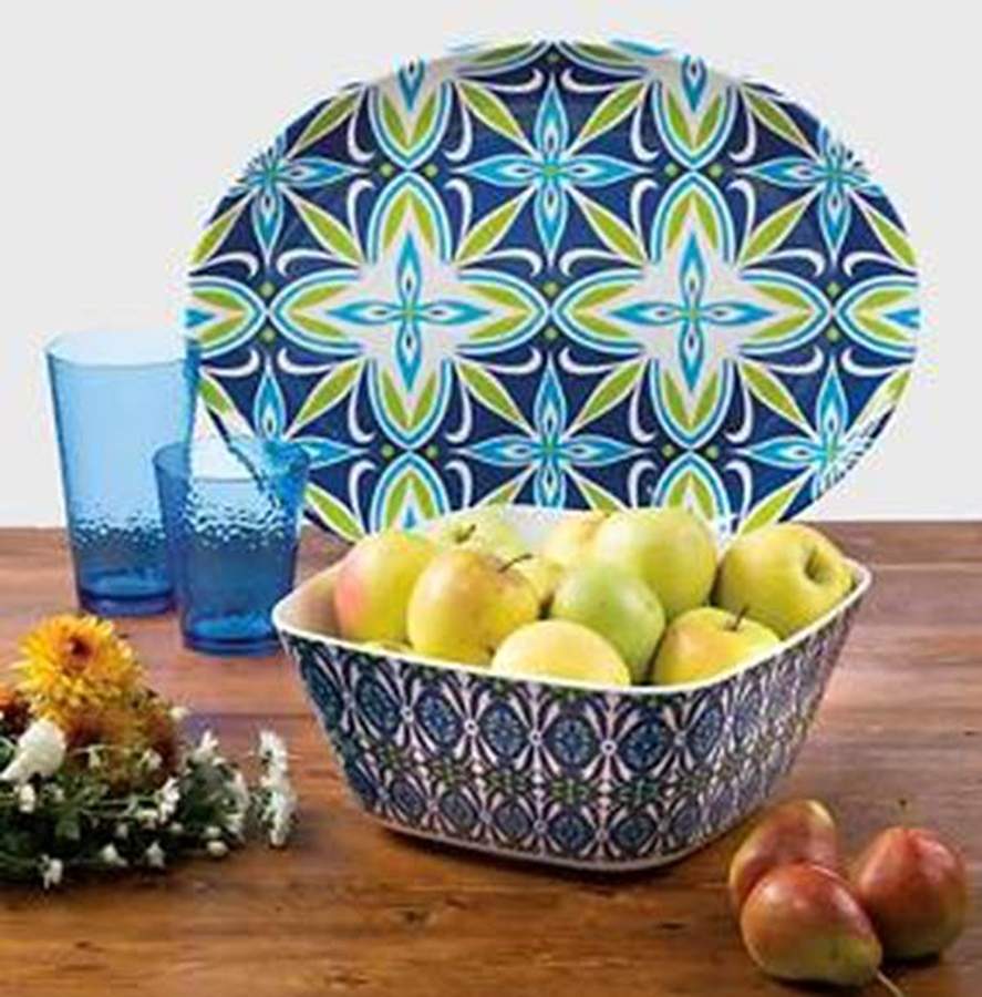 Mediterranean (Melamine) 18" Oval Serving Platter by Certified International-1