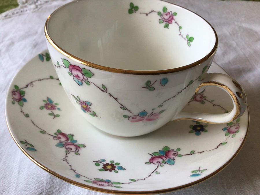 F5919 Flat Cup & Saucer Set by Crown Staffordshire-1