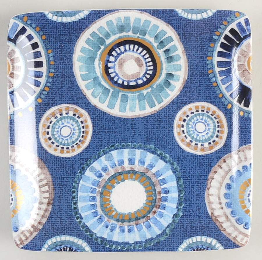 Indigold Square Canape Plate by Certified International-1